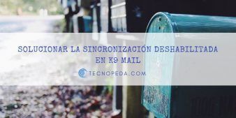 Sincronización deshabilitada en K9 Mail