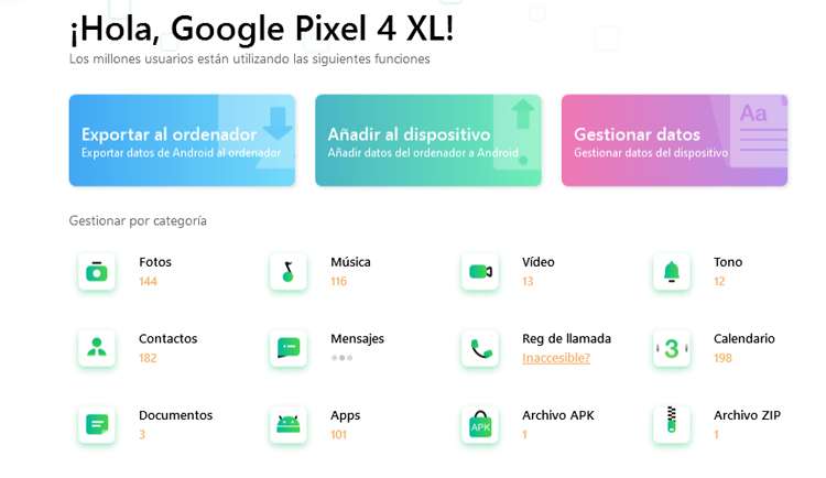 Gestiona el contenido de tu móvil desde el ordenador 3 trasladar los contactos de Android a Iphone