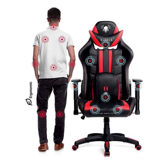Diablo X Ray - La mejor silla gaming para los peques de la casa 4 Silla Gaming Anatómica