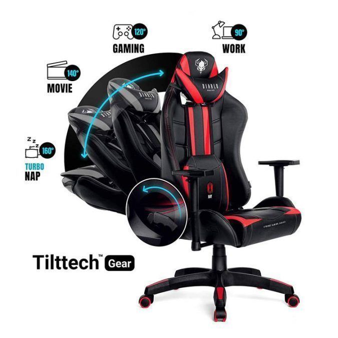 Diablo X Ray - La mejor silla gaming para los peques de la casa 6 Silla Gaming reclinable