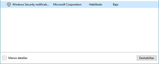 Deshabilitar Programas de Inicio en Windows 10 6 Selecciona el programa y haz clic en el botón de Deshabilitar en Windows 10
