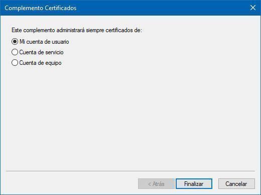 Cómo Quitar Certificados Digitales Caducados en Windows 10 15 Marca la opción de Mi cuenta de usuario