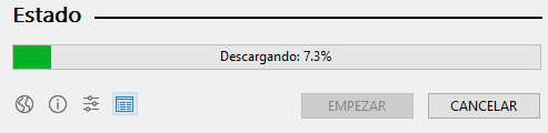 Descargar la ISO en Rufus La ISO de Windows comenzará a descargarse utilizando el software de Rufus