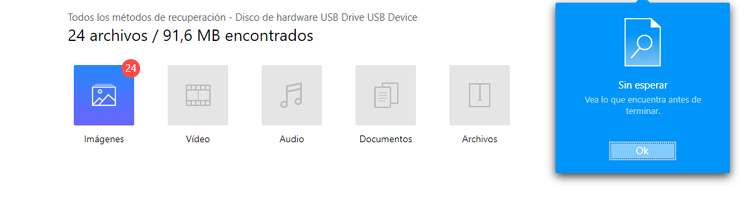 Recuperar archivos El software recupera los archivos borrados de la tarjeta SD