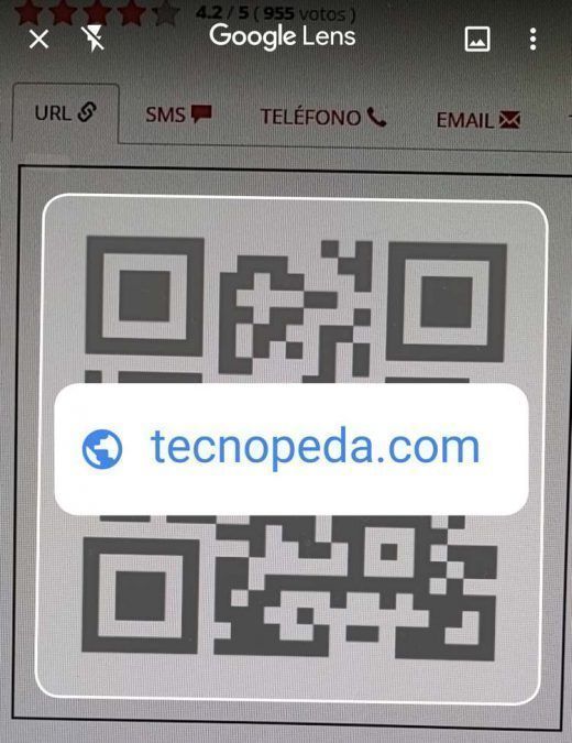 Escanear un código QR utilizando la Google Lens