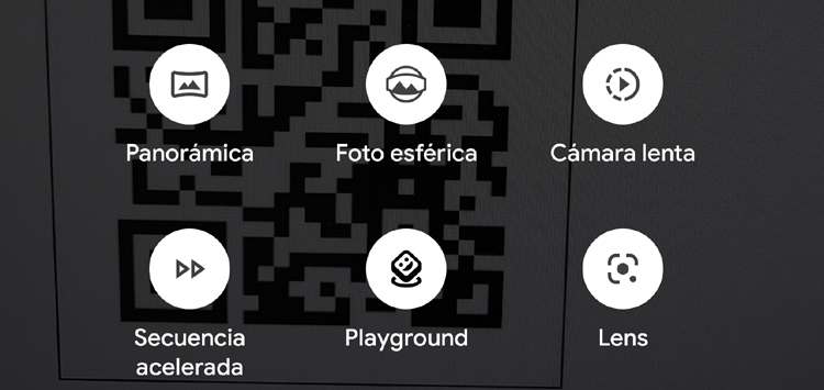 Botón de acceso a la utilidad de Google Lens desde la cámara de un Pixel 4 XL