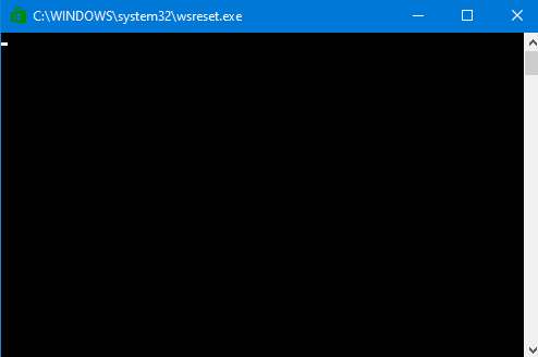 Reset resetear la tienda de aplicaciones de Windows para limpiar toda la caché de Windows 10