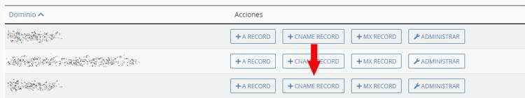 Opciones para añadir registros a un domino