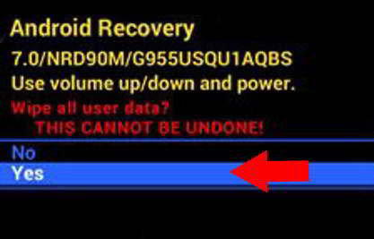 Confirmar el hard reset