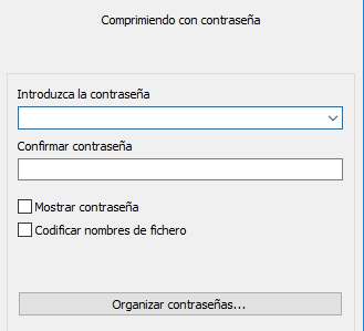 Establecer contraseña Establecer una contraseña en la carpeta comprimida en Winrar
