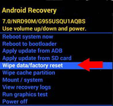 Opciones del Recovery en un Doogee S90