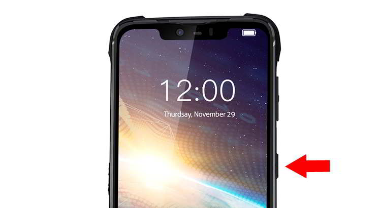 Pulsar la tecla de encendido del Doogee S90 para apagarlo