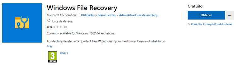 Windows File Recovery Recuperar archivos borrados en Windows 10 con Windows File Recovery