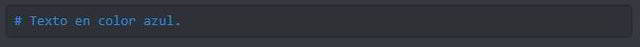 Azul Texto en Azul para Discord