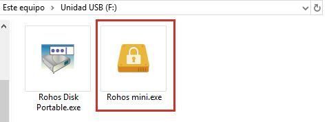 Cómo proteger una memoria USB con contraseña de acceso 2 Rohos Mini Drive Portable para encriptar una memoria USB con contraseña