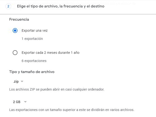 Configurar Descarga Configurar la descarga de fotos de Google Photos