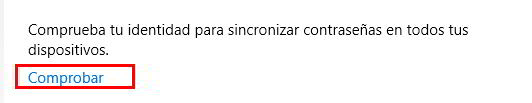 Comprobar identidad en Microsoft