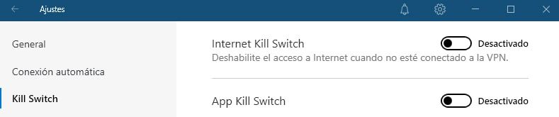 Kill Switch en NordVPN
