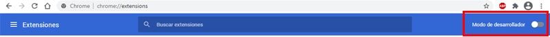 activar el modo desarrollador para utilizar flash en chrome