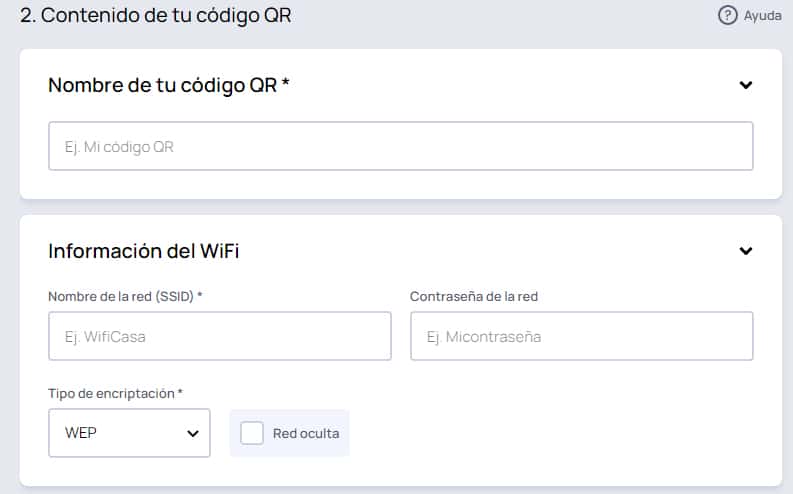 contenido código qr