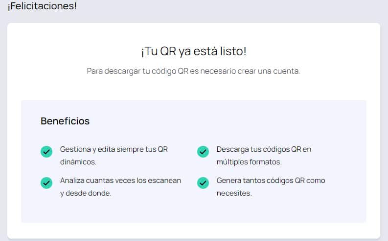 Descargar código qr
