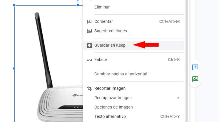 guardar imagen de docs en keep