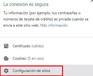 solucionar errores de roblox con la configuración de sitios en el navegador