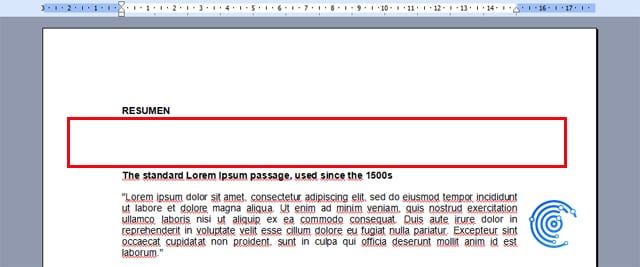crear un resumen automático en word al inicio del texto
