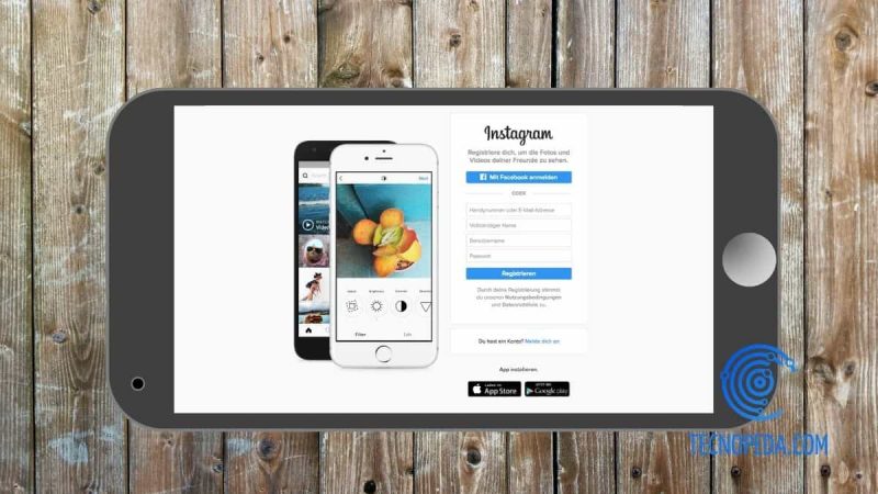 Accediendo a instagram desde el móvil