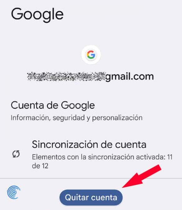 quitar cuenta antes de cambiar la cuenta de google en Android