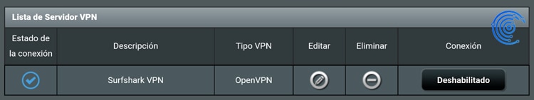 conexión a vpn realizada