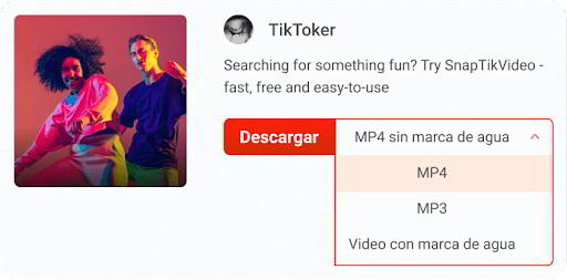 seleccionar formato de vídeo