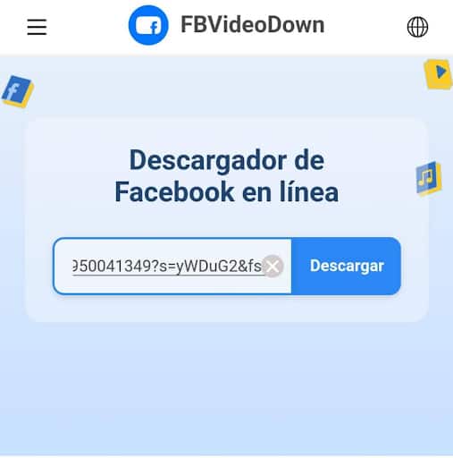 Descargador de vídeos FBVideoDown