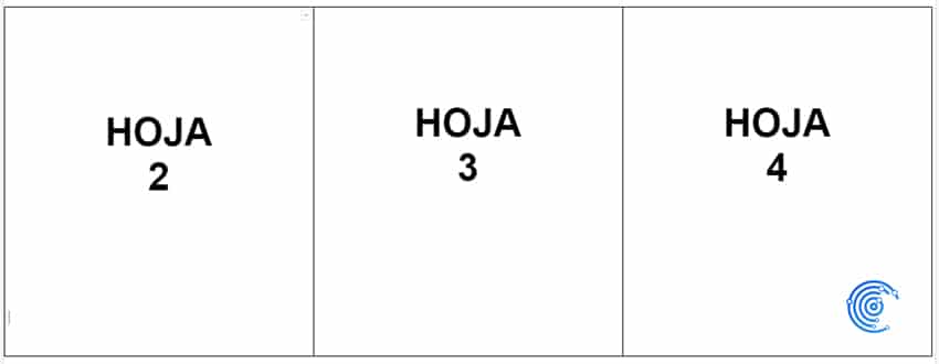 Distribución trasera de las columnas de un folleto en Google Docs