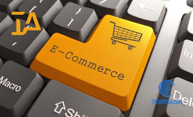 Tecla de Ecommerce en el teclado de un ordenador