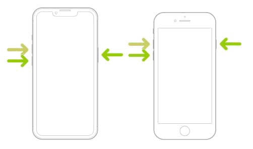 Esquema para forzar el reinicio del Iphone