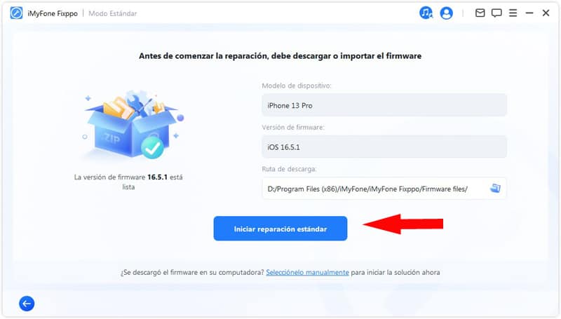 Comenzar la reparación del Iphone