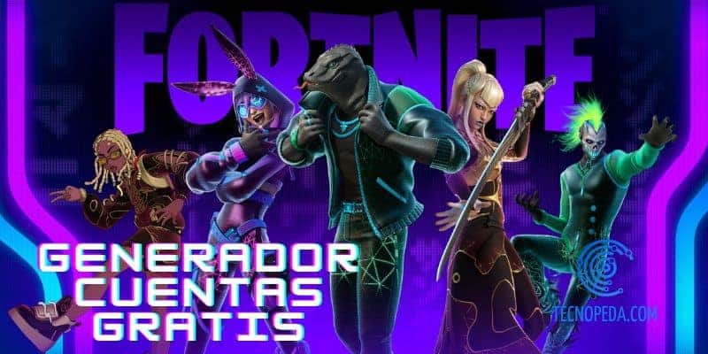 imagen con laleyenda de geradores de cuentas de fortnite gratis