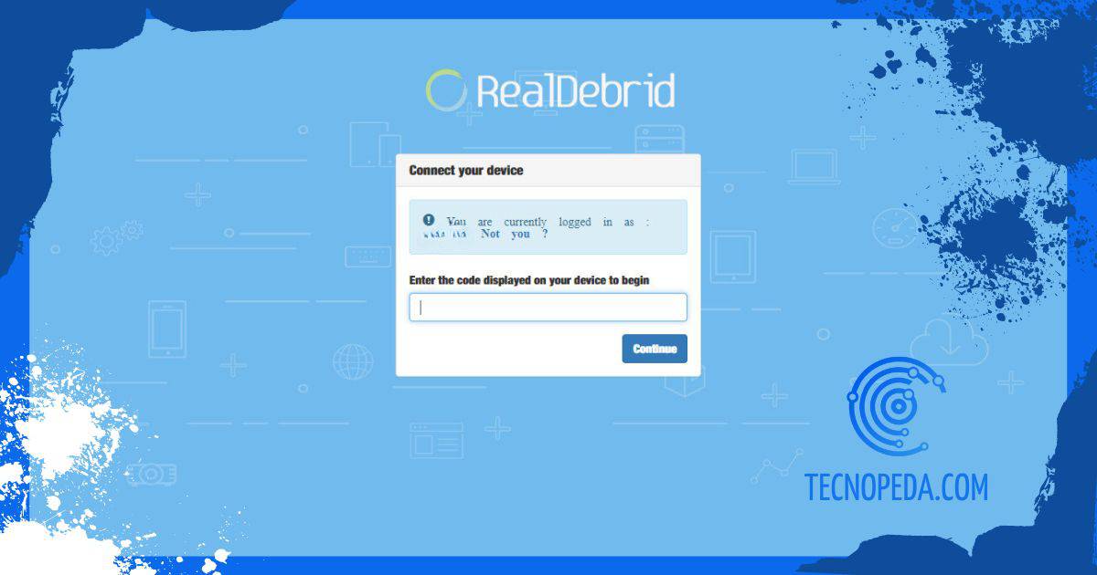 Añadir Dispositivo introducir código en realdebrid
