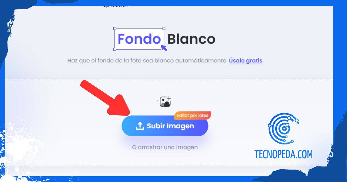 web para poner fondo blanco en una foto