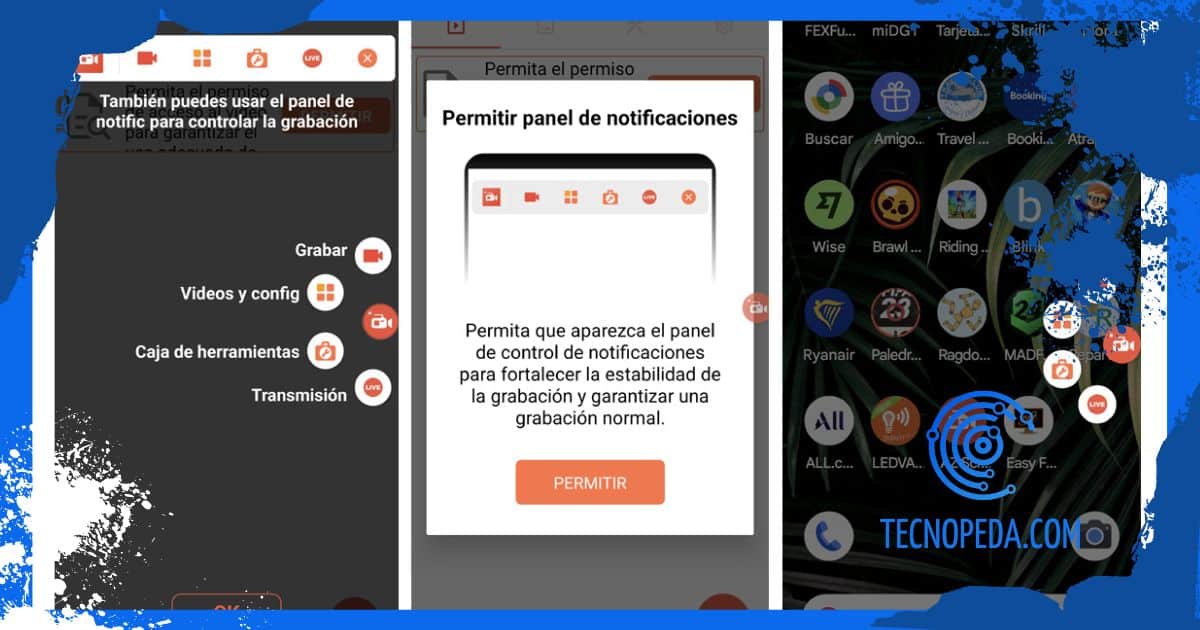 AZ Screen Recorder Grabar la pantalla del móvil con una app externa