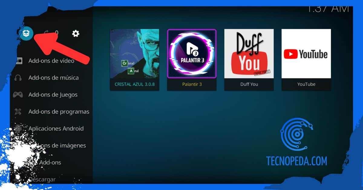 Complementos en Kodi