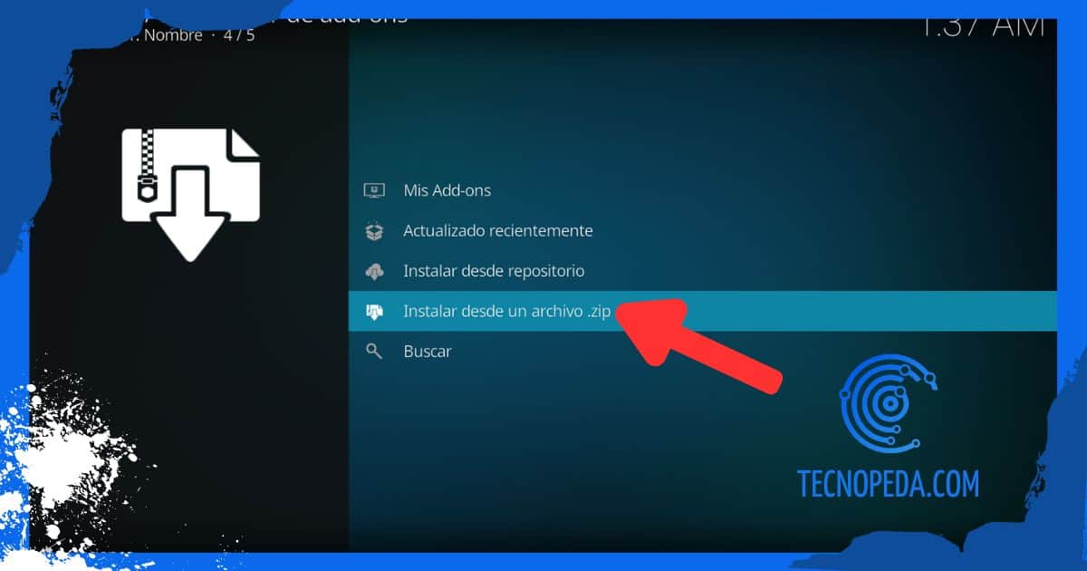 Instalar Luar en Kodi desde Archivo Zip