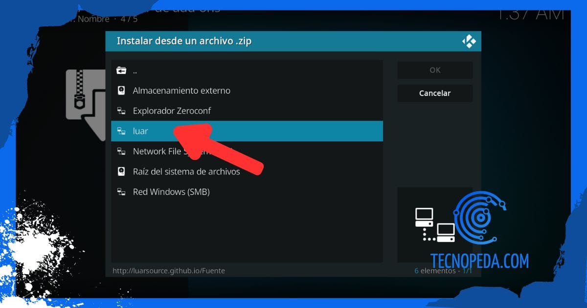 Luar en Kodi