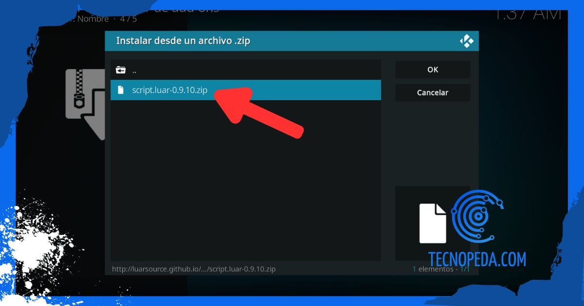 Instalar script de luar en Kodi