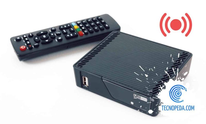 Reproductor de Android Tv con su control remoto