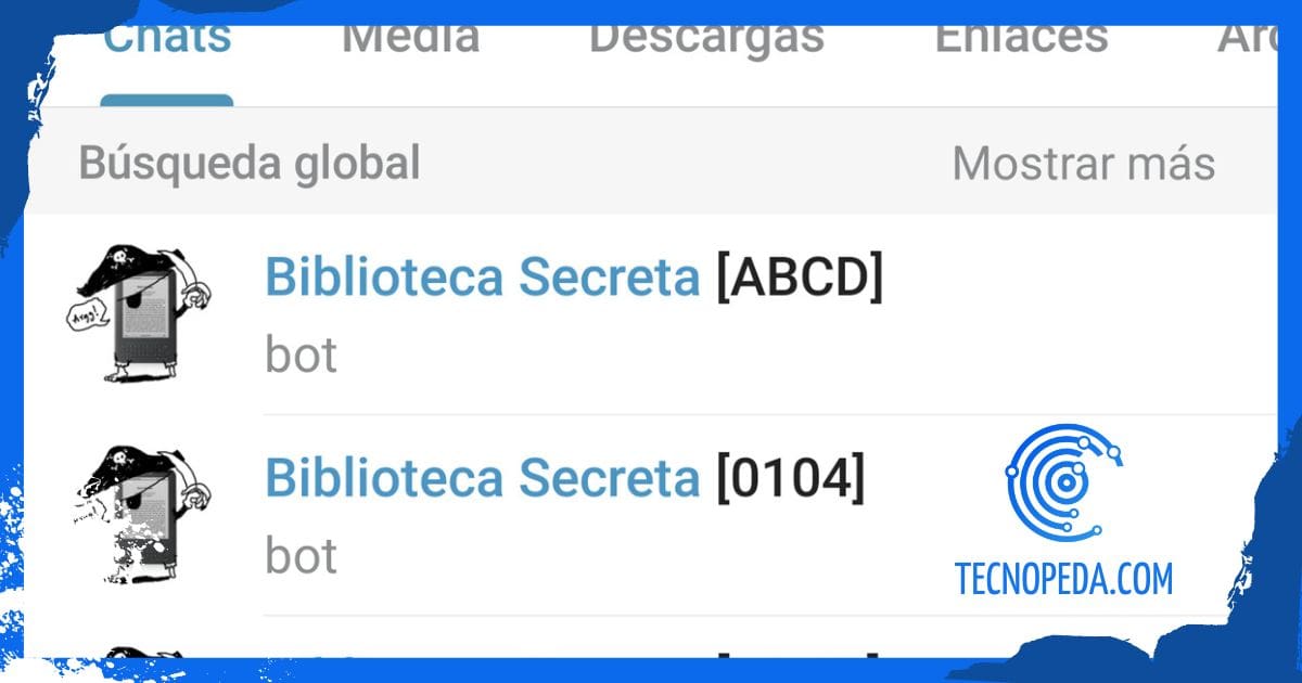 Bots de la Biblioteca Secreta Telegram
