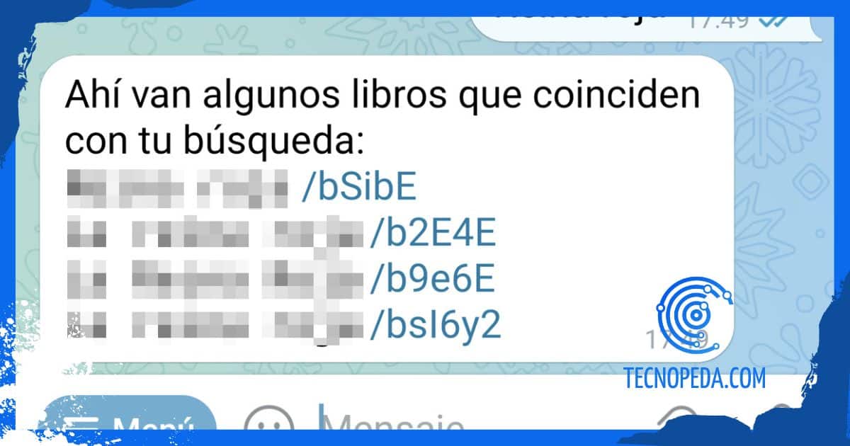 Contenido relacionado con una búsqueda en la Biblioteca Secreta Telegram