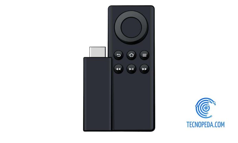 Imagen de un Amazon Fire Tv Stick con su mando