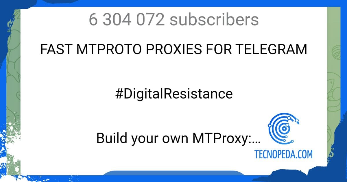 Acceso a un grupo de proxys para Telegram